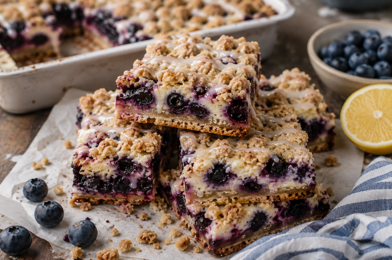 Drizella's Blueberry Pie Bars